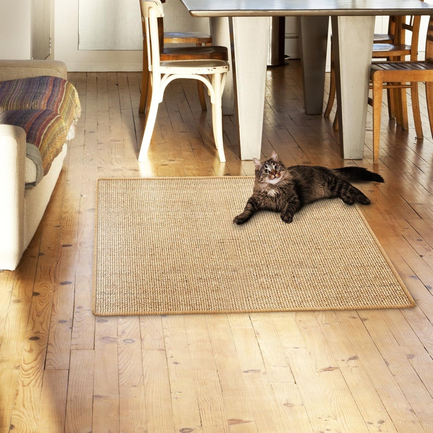 Waschbare Katzen Kratzmatte 100x100 cm, 100x100 cm Cork