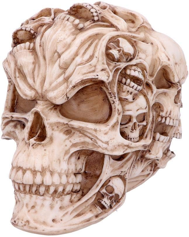 James Ryman Totenkopf-Figure (18 cm), Elfenbeinfarbene Totenköpfe
