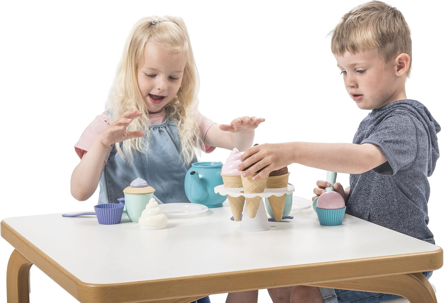 Tee-Servierset für Kinder (16-teilig), Teeservice 16
