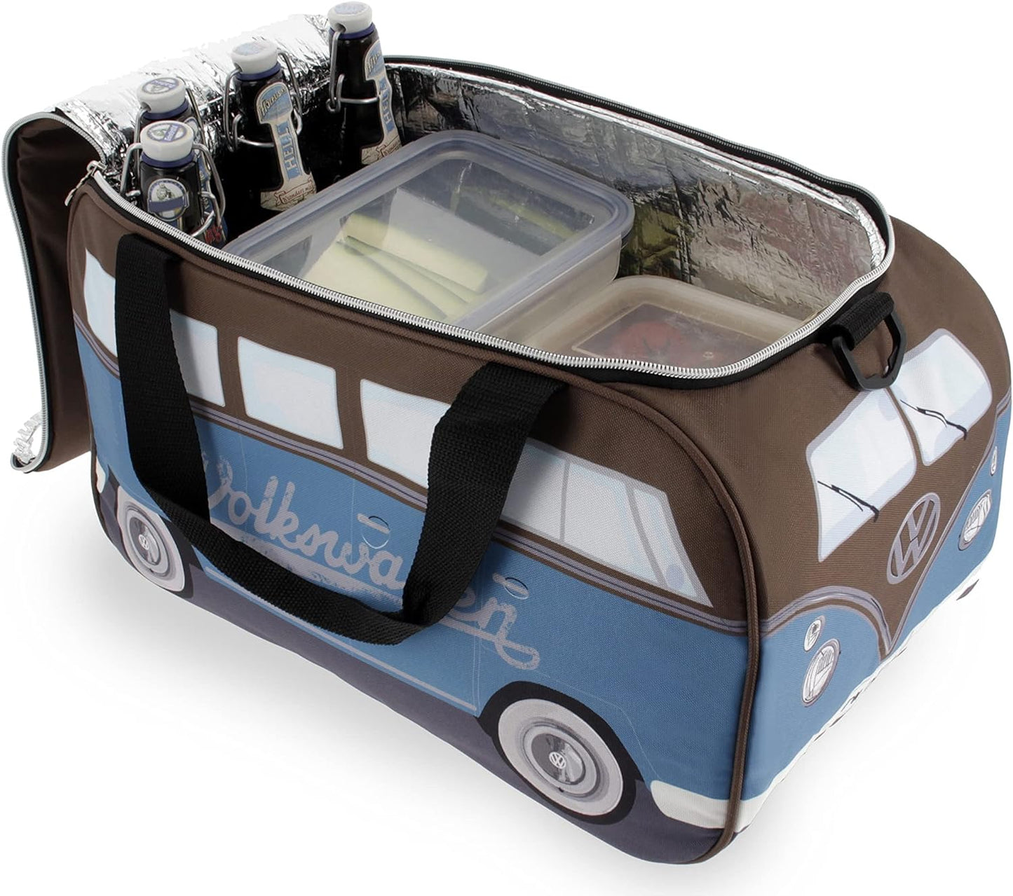 VW-Bus Kühltasche BUCB05, Petrol/Braun