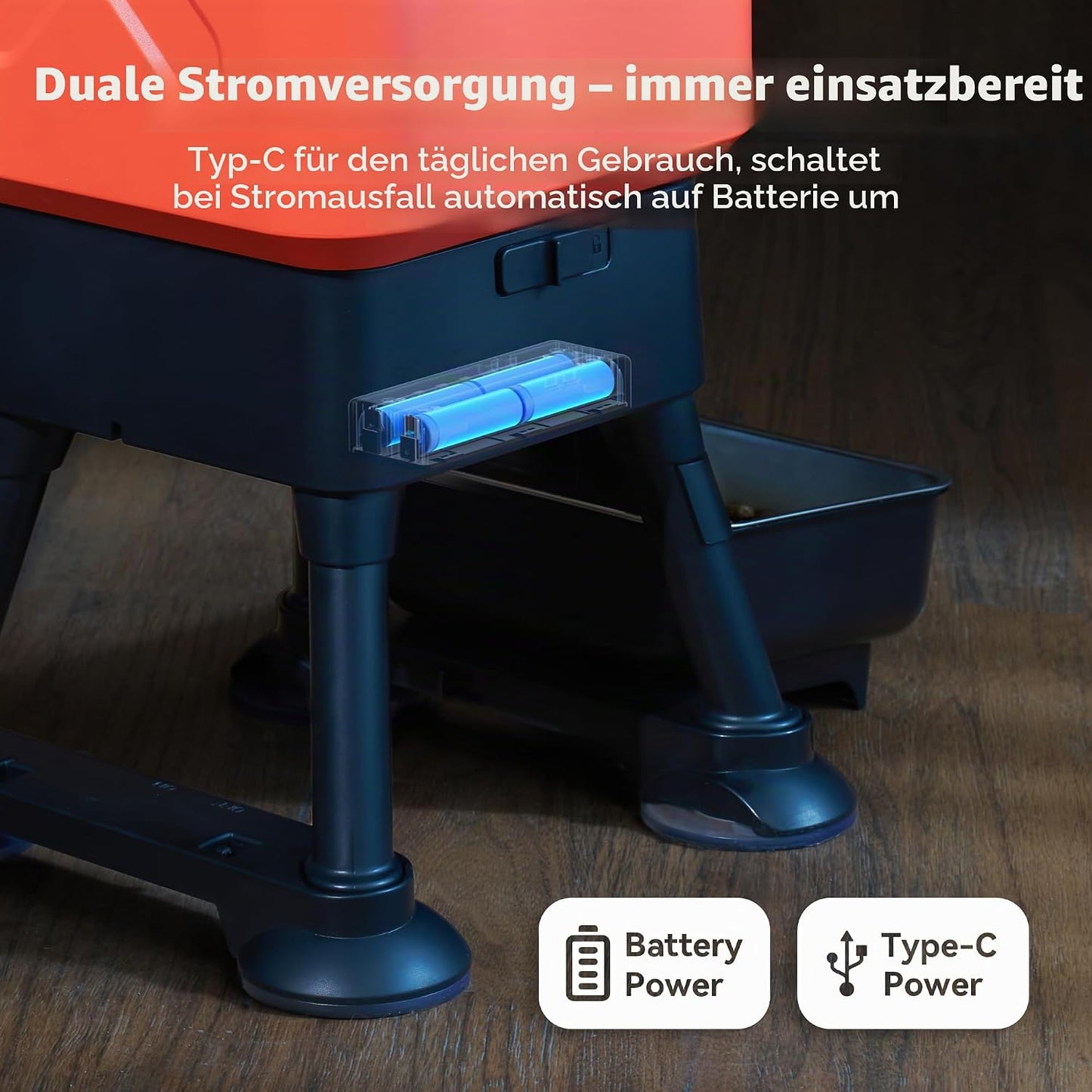 Automatischer Futterspender für grosse Hunde, 14L, WiFi-App, 14L-with WiFi