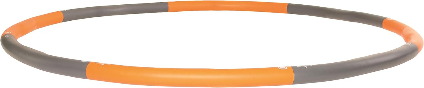 Hula-Hoop-Reifen für Erwachsene, Weight Hoop 1,5kg (orange, grau)