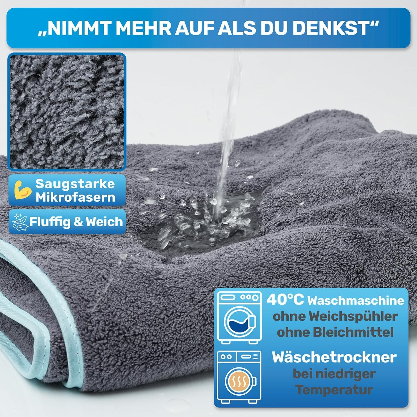2 x Hundehandtücher, 2x Hundehandtuch