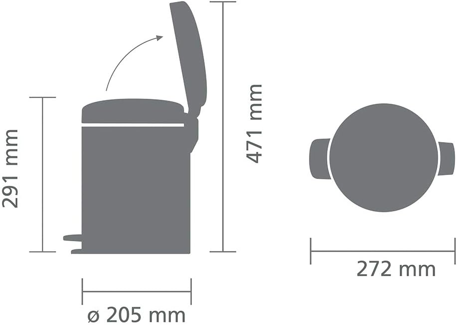 Badezimmereimer, 5 Liter Pine Green