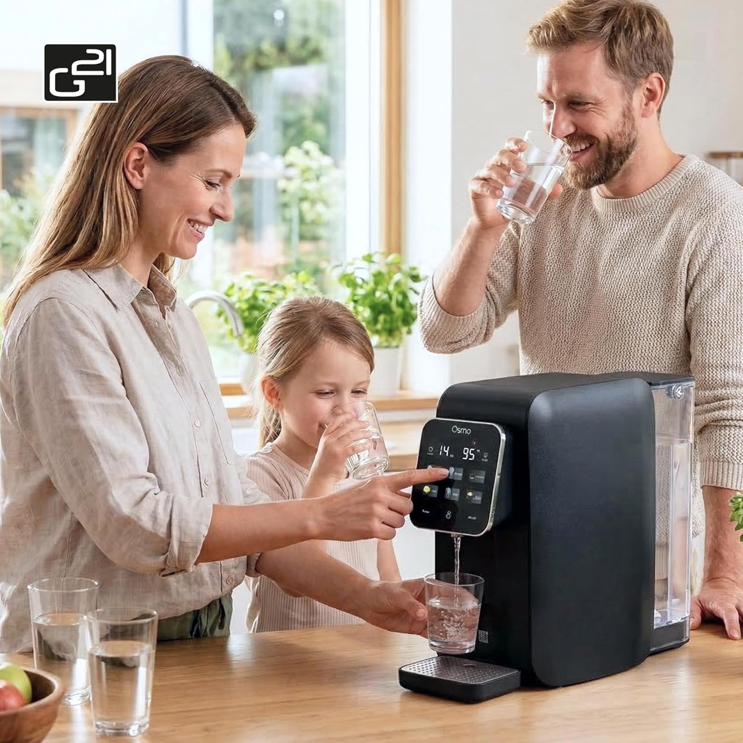 Osmoseanlage mit Heisswasserfunktion, Osmo Schwarz