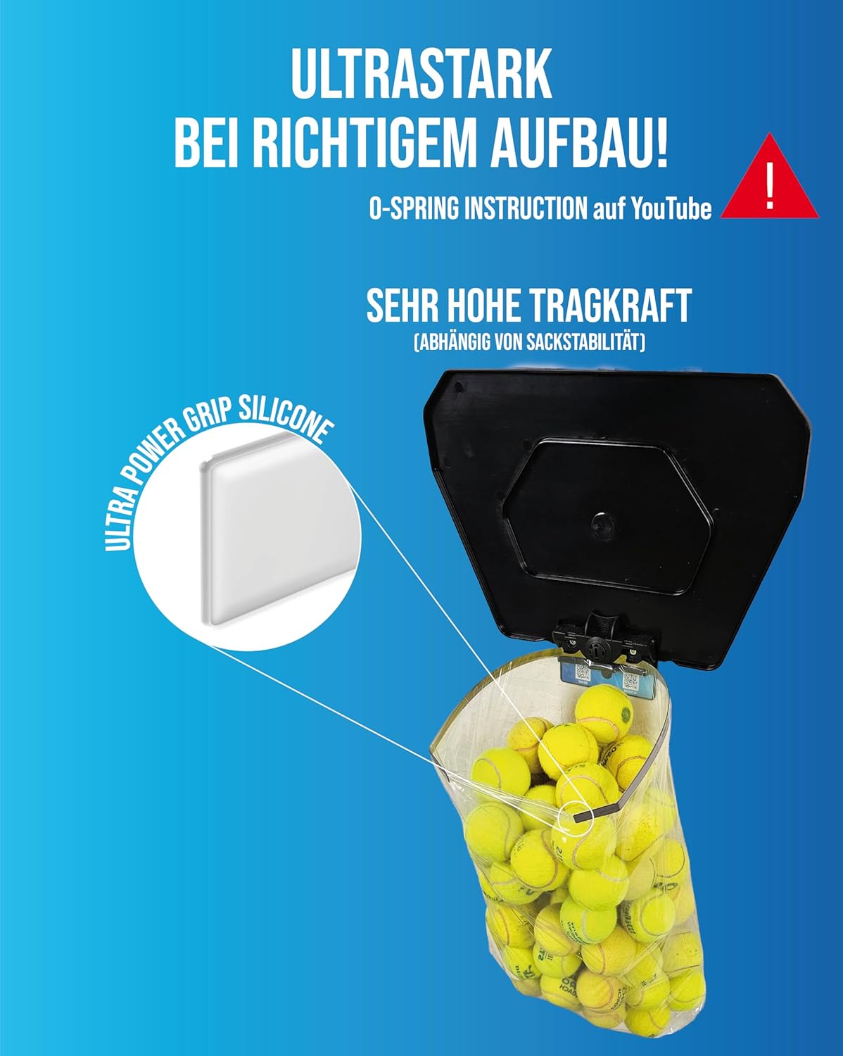 Müllsackständer für Camping, 1 Holder Lock PRO Set M mit Deckel