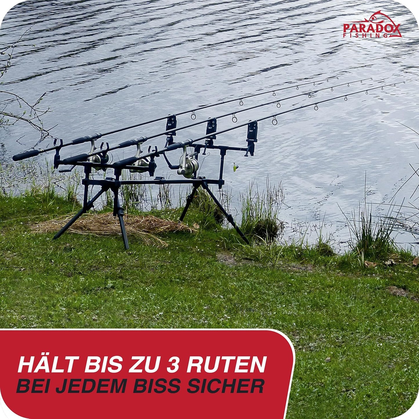 Rod Pod für 3 Ruten, flexibel verstellbar