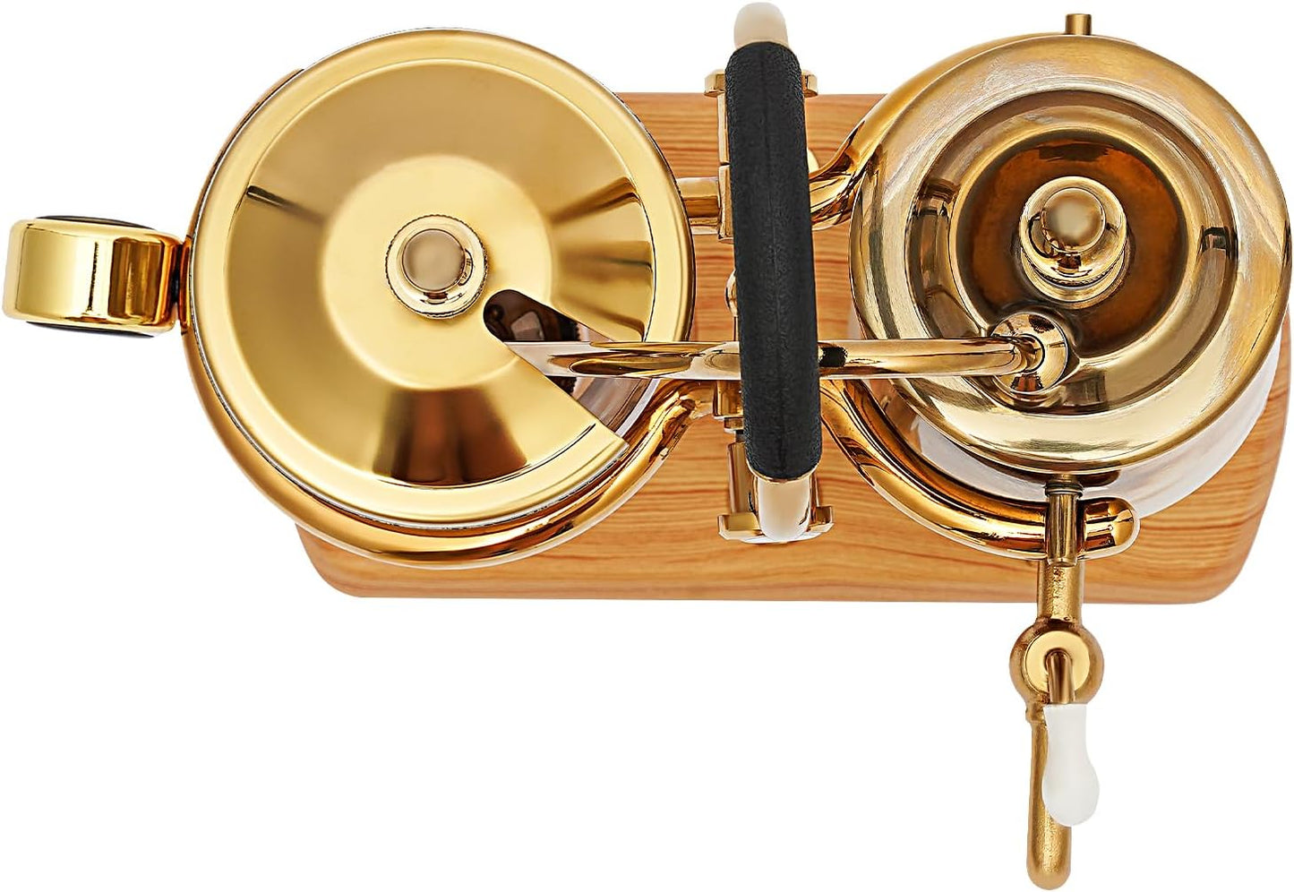 Vakuum-Kaffeebereiter im Retro Design, Gold