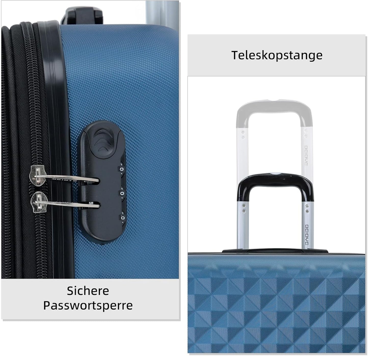 Hartschalen-Trolley, Blau M