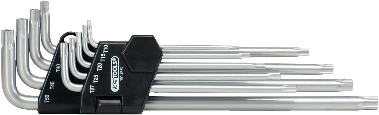 9-teiliger Winkelstiftschlüssel-Set 151.2470, lang