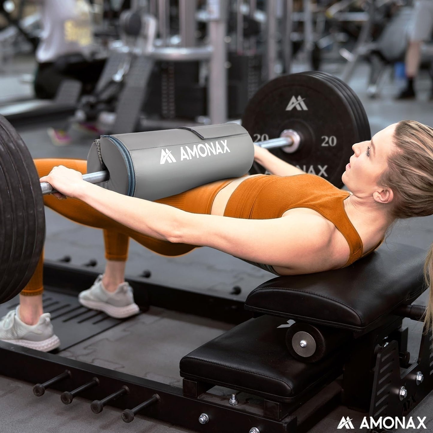 Langhantelpolster für Fitnessstudio, Grau