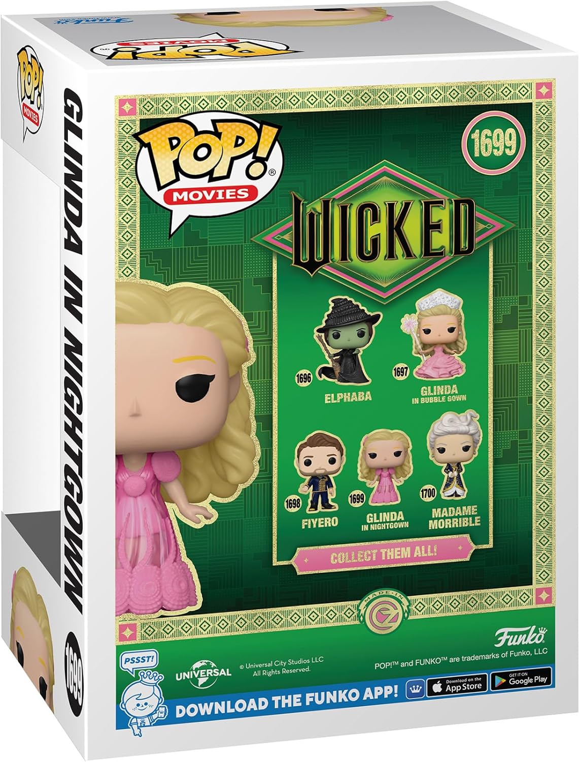 Wicked POP! Movies Vinyl Figur Glinda in Nightgown, Modern