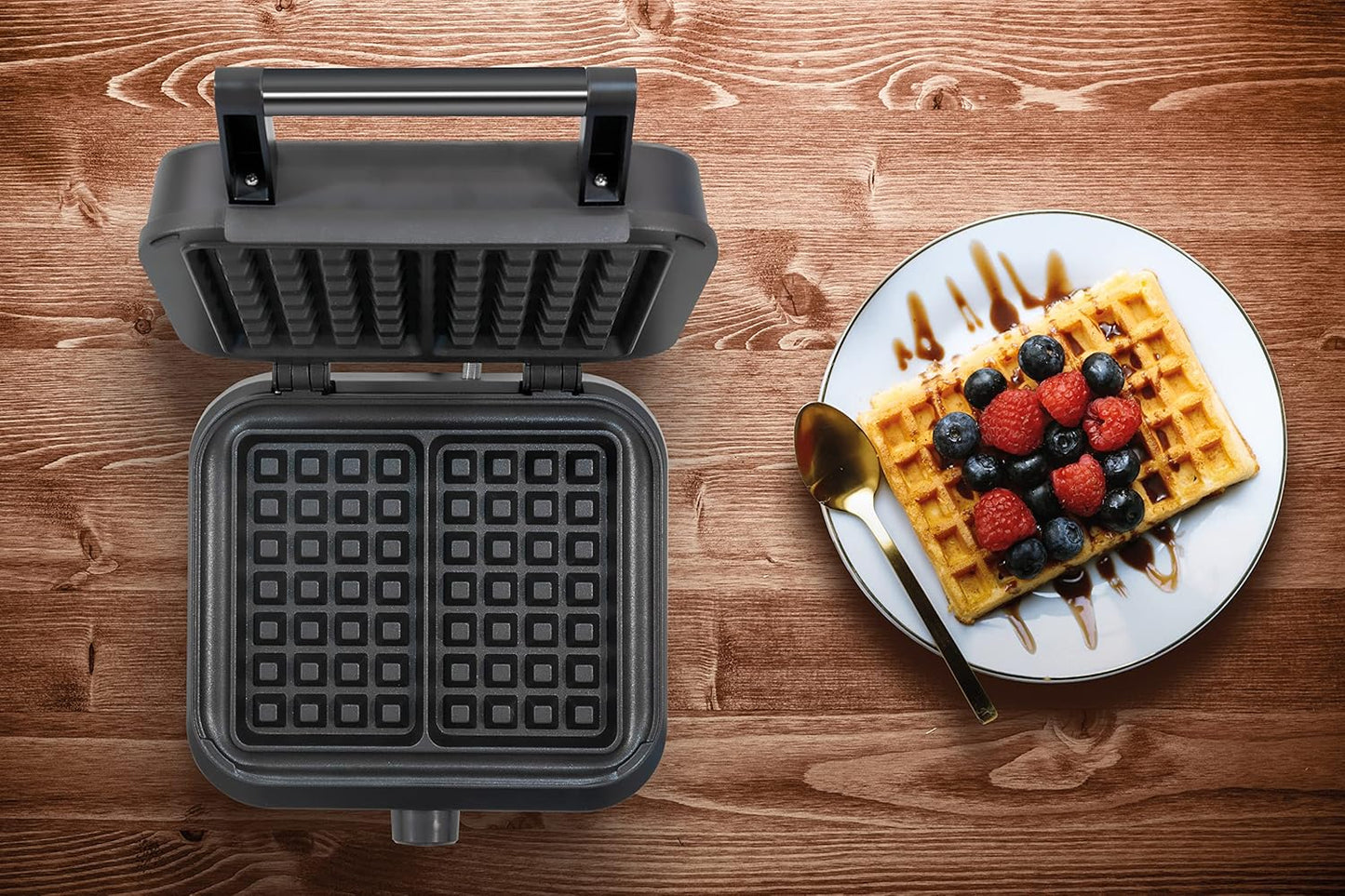 Belgisches Doppel-Waffeleisen mit Temperaturregler