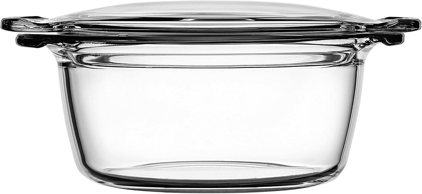 Runde Auflaufform mit Deckel, 2,15 L