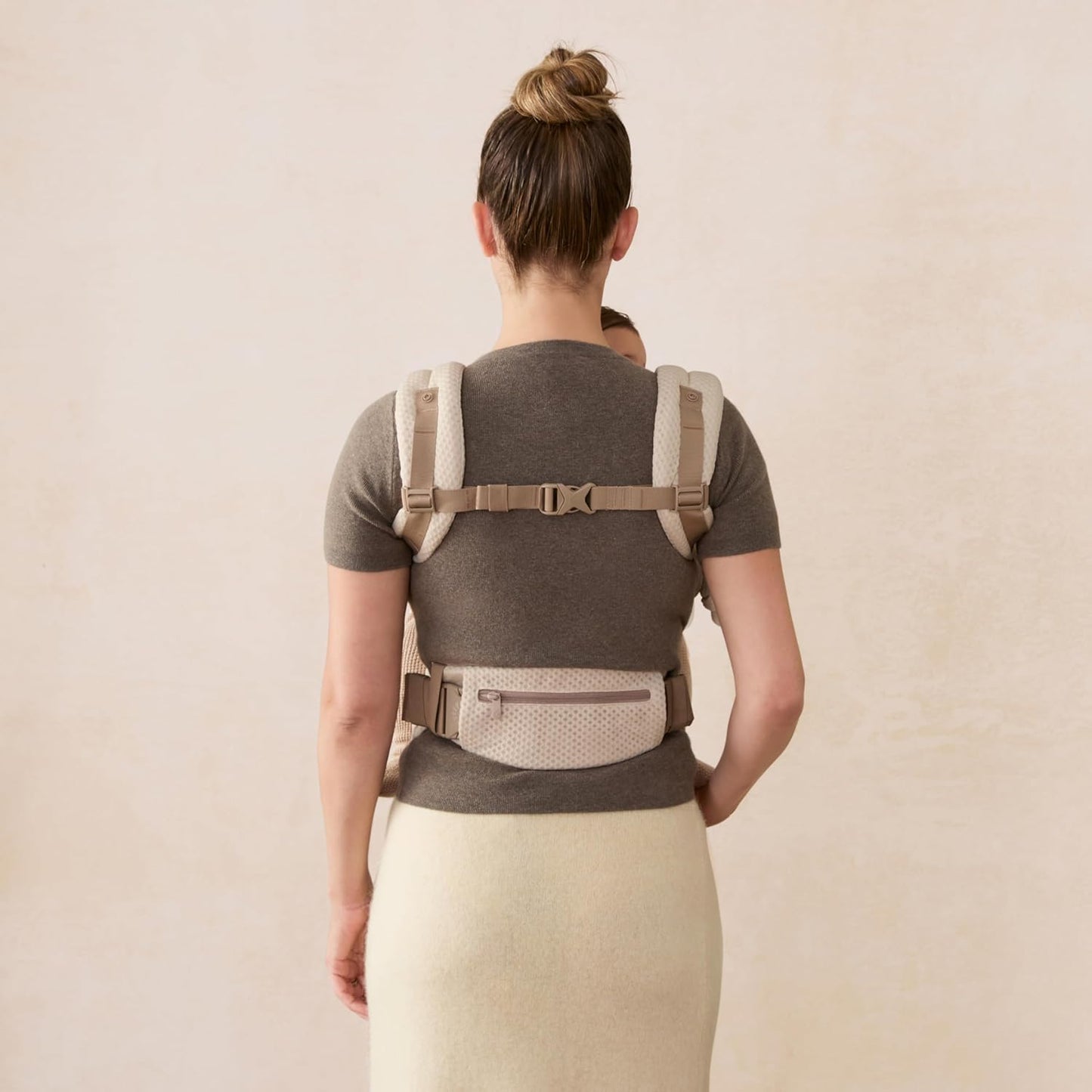 Omni Deluxe Babytrage, Natural Beige Mesh