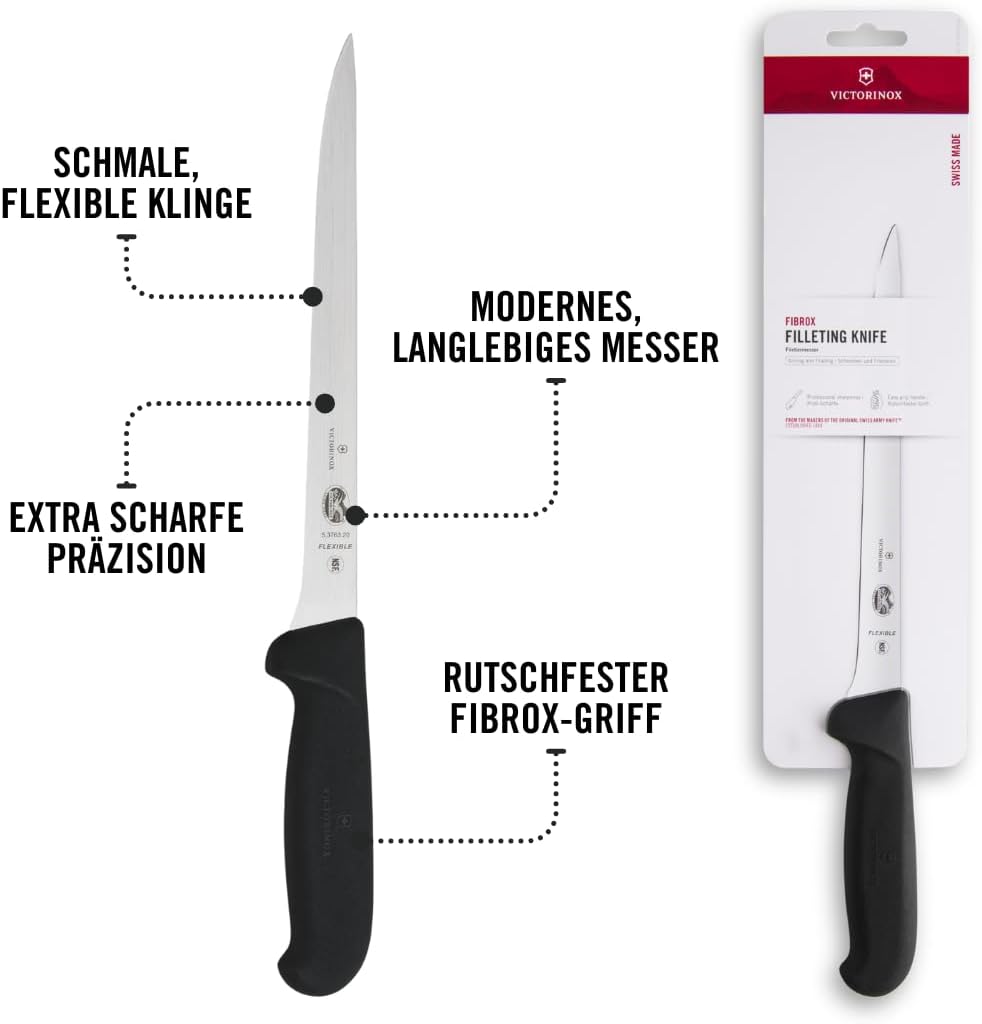 Fibrox Filetiermesser, 20 cm Klinge, flexibel, 20 cm Klinge - Neue Verpackung