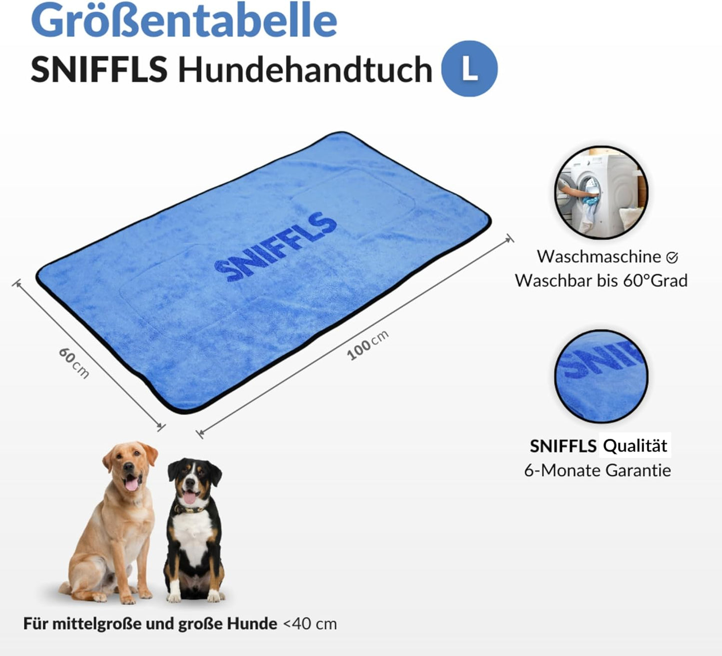 Hundehandtuch, Large (L)