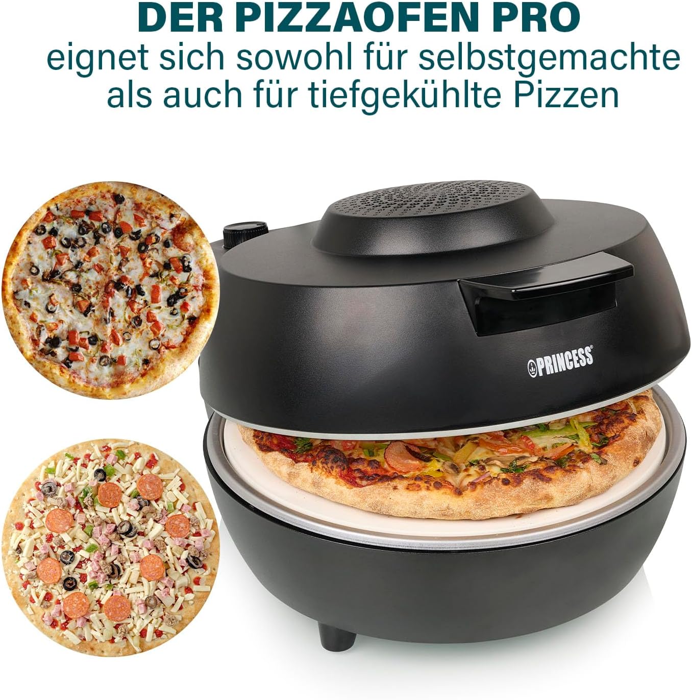 Pizzaofen Modell SDA 01.115005.01.001, Ø30 cm, Schwarz