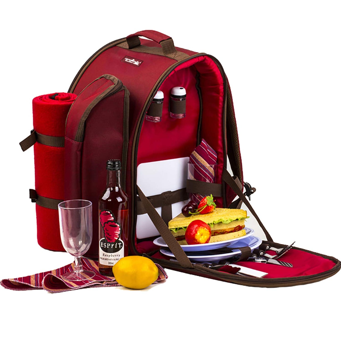 Picknickrucksack, Rot