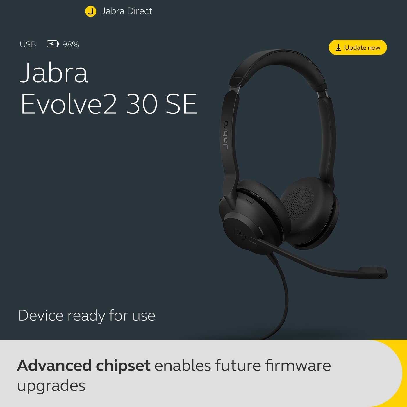 Evolve2 30 SE Stereo-Headset mit Geräuschunterdrückung, Stereo Stereo Zweite Auflage USB-A
