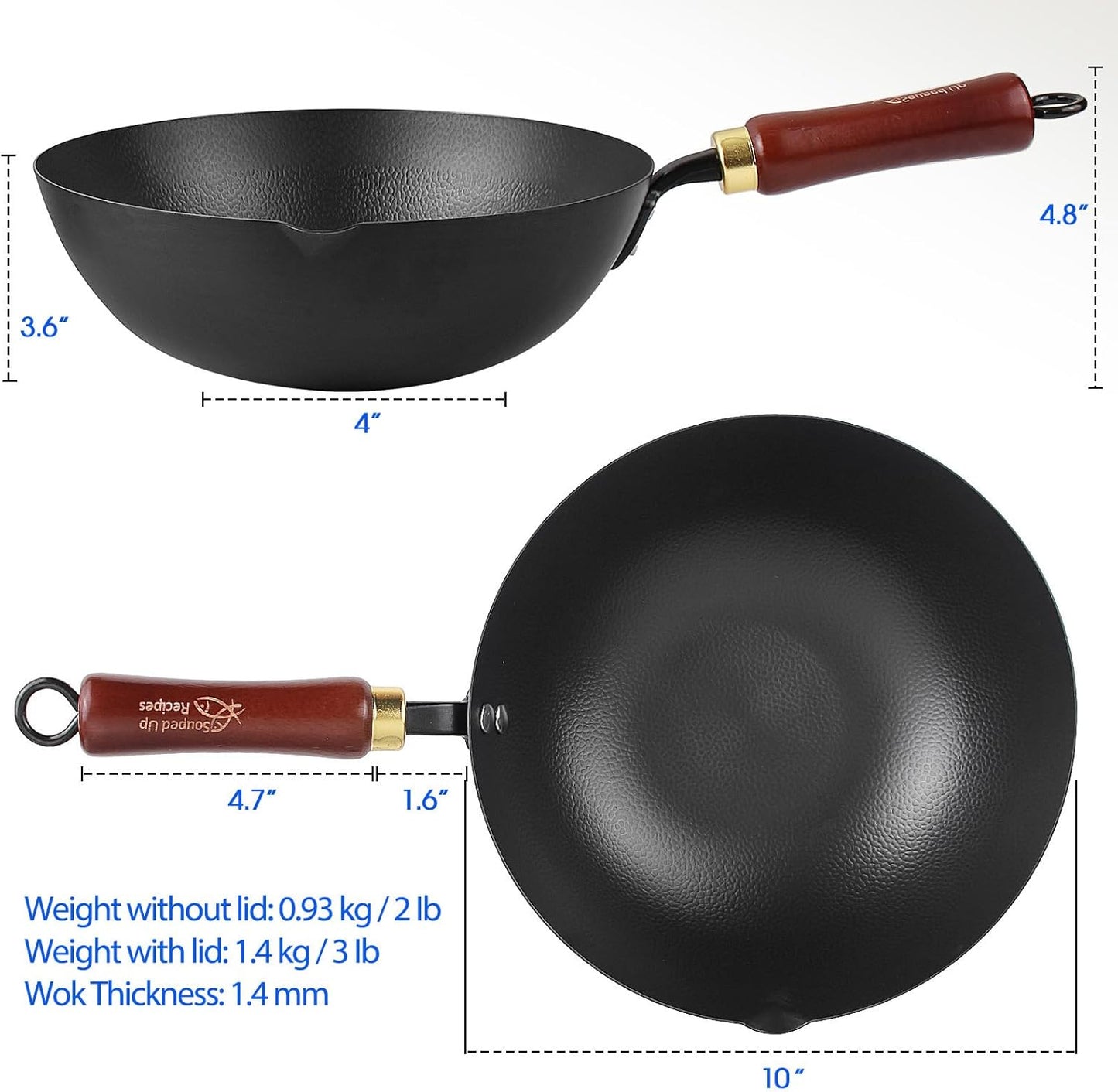 Wok-Pfanne mit Deckel