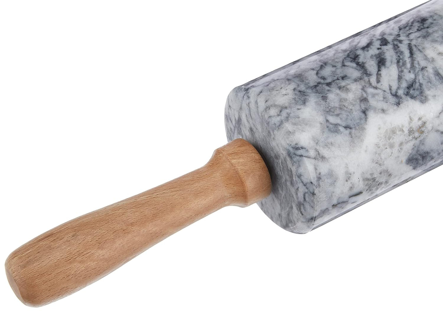 Teigrolle aus Marmor mit Ablage