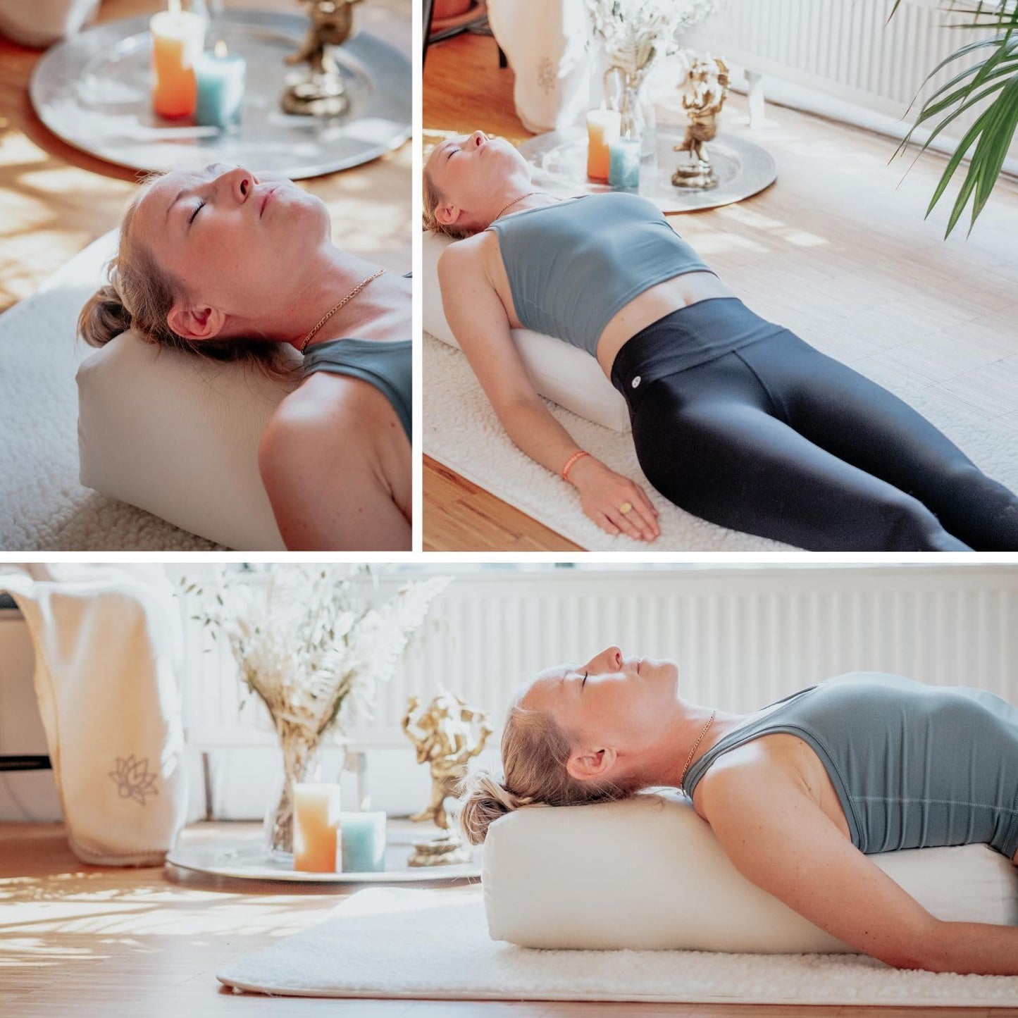 Salamba Yoga Bolster Eco, bordeaux