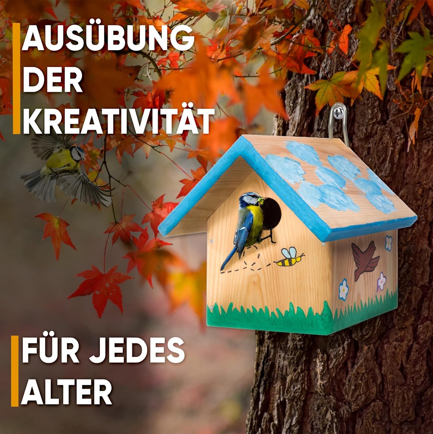DIY Vogelhaus-Bausatz zum Bemalen