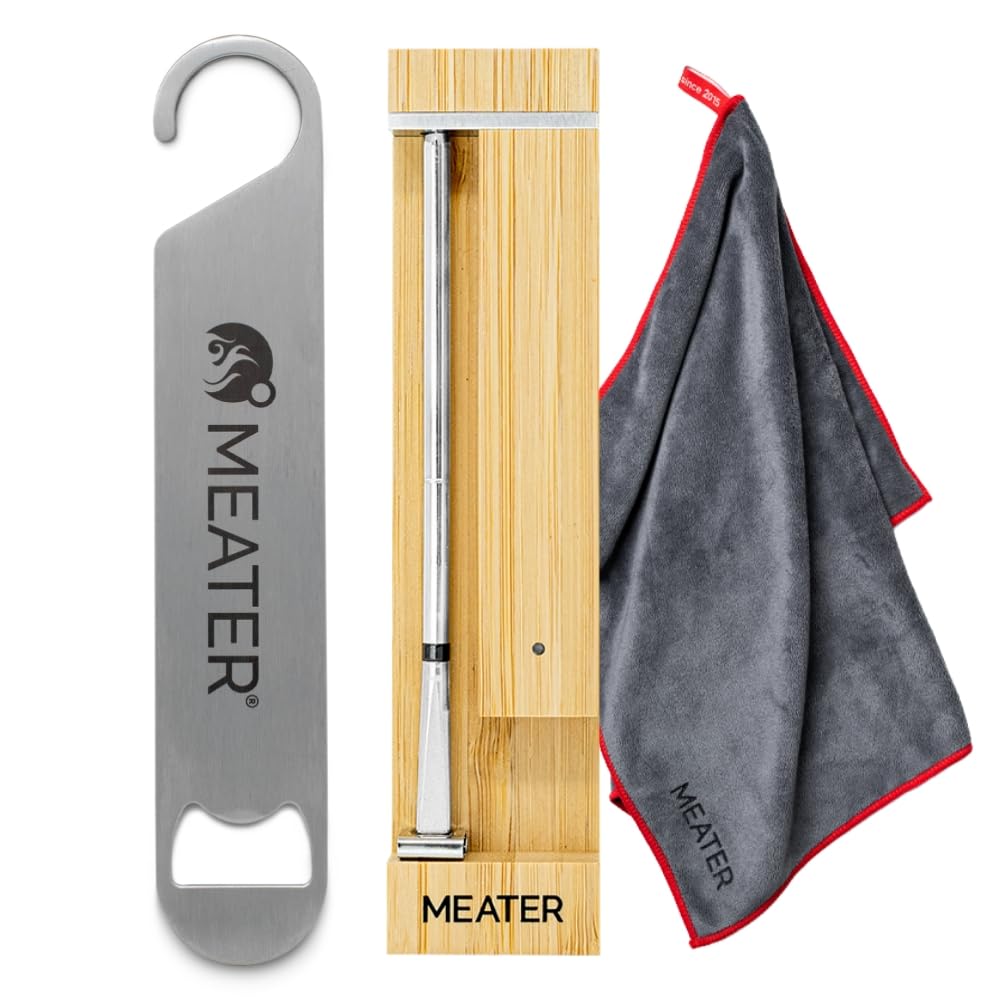 Kabelloses Fleischthermometer mit WLAN & Zubehör-Set, Pro & Towel & Bar Blade