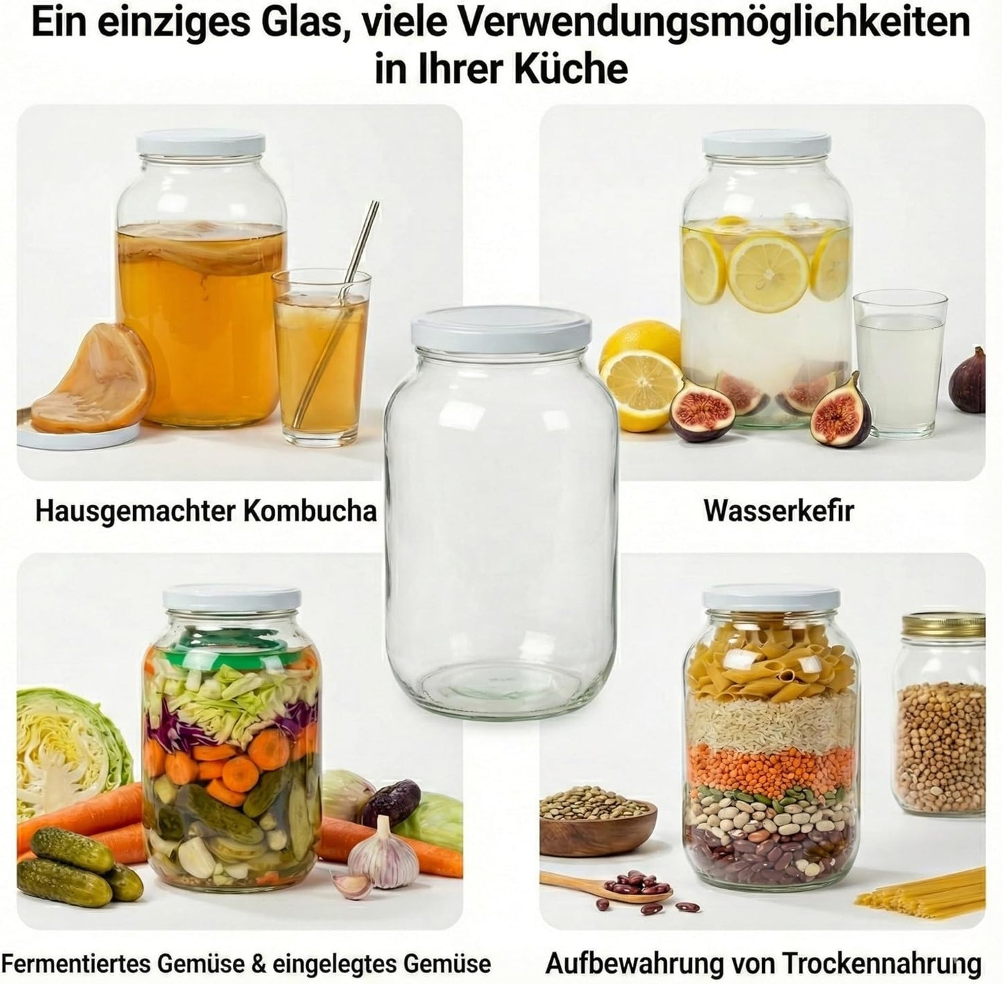 2er-Pack Fermentiergläser, FBA005