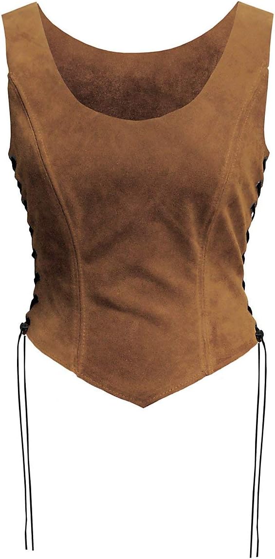 Schlichtes Mieder mit Schösschen für LARP & Cosplay, S Beige