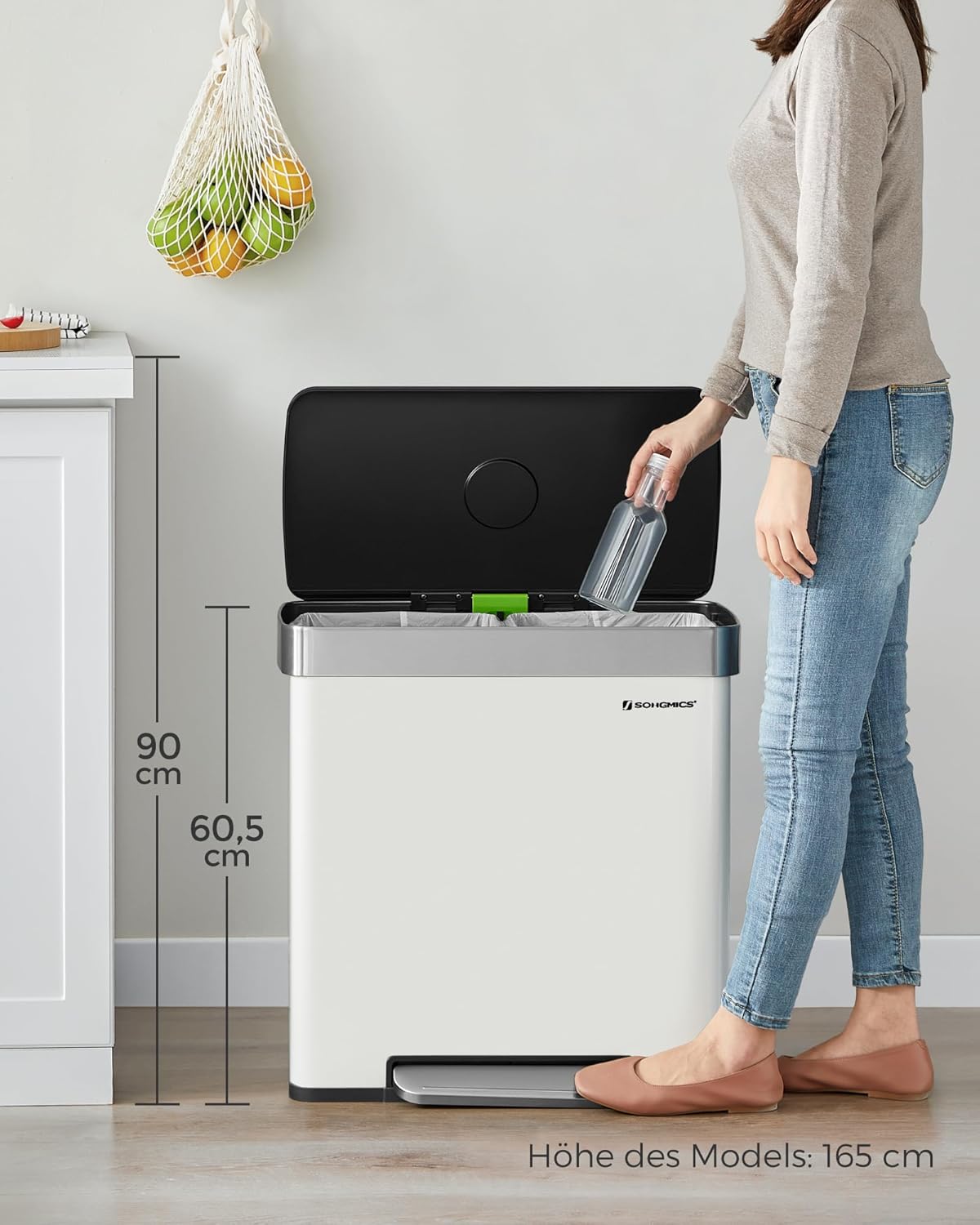 Kücheneimer LTB202W01, Weiss