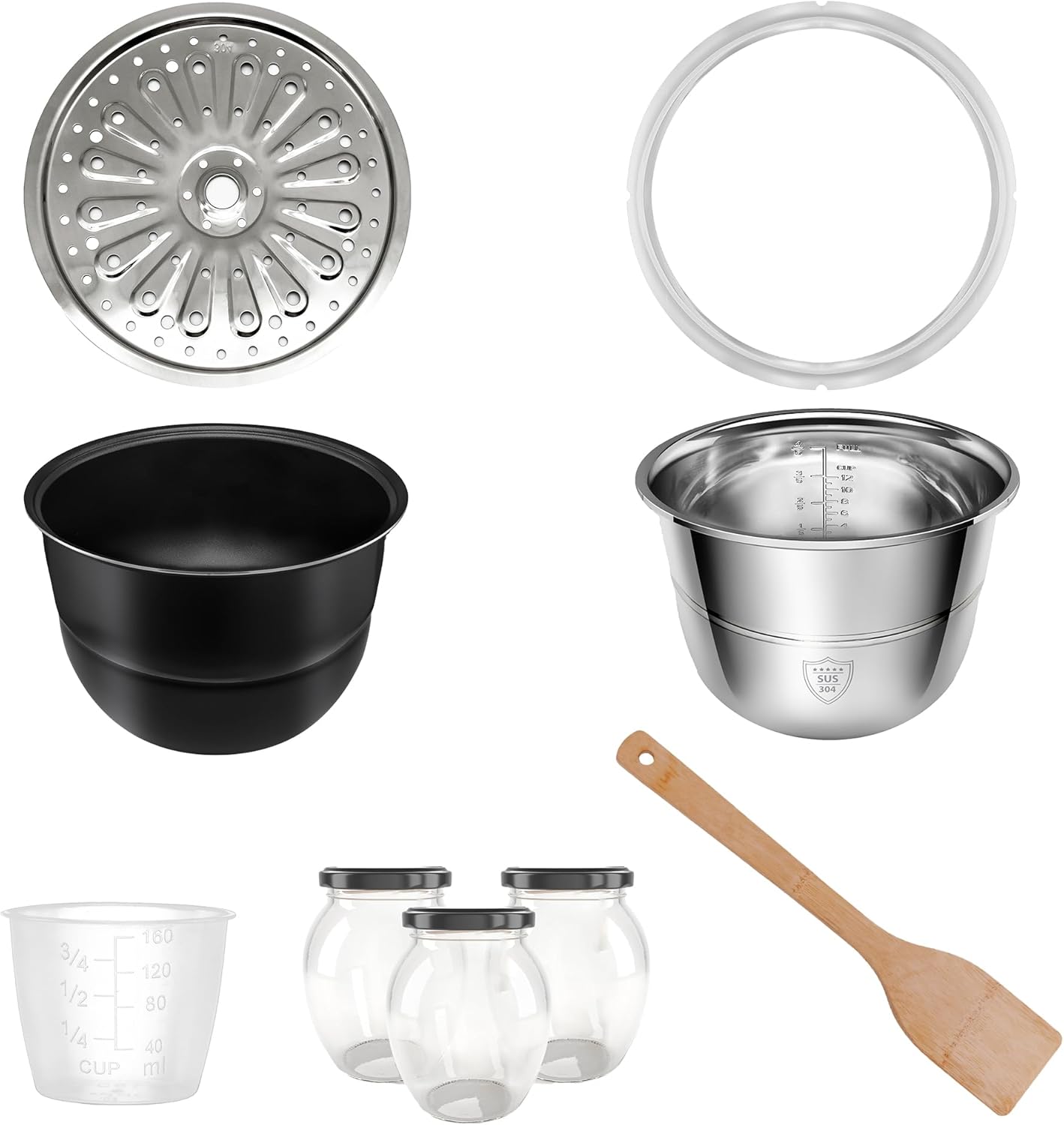 TurboChef Pot Schnellkochtopf, Schwarz