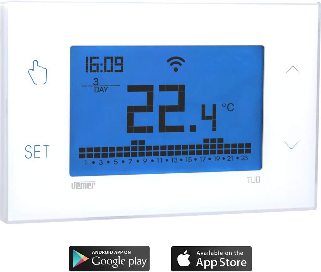 Smart WiFi Thermostat VE785700 mit App-Steuerung, Weiss