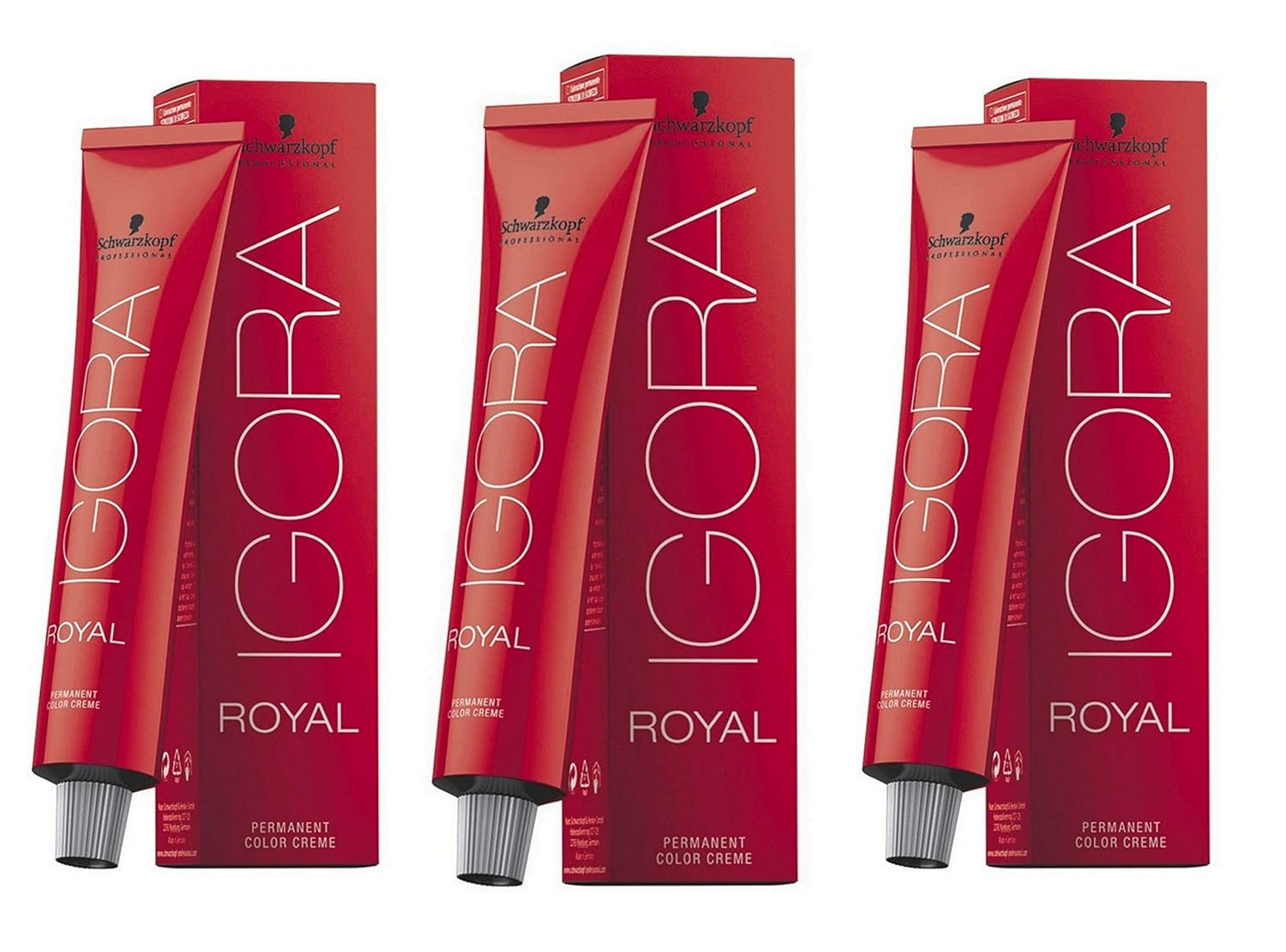 Haarfärbe-Set Igora Royal 4-0, 4-0 60 ml (3er Pack)