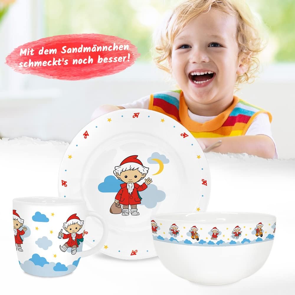 Sandmännchen-Kindergeschirrset