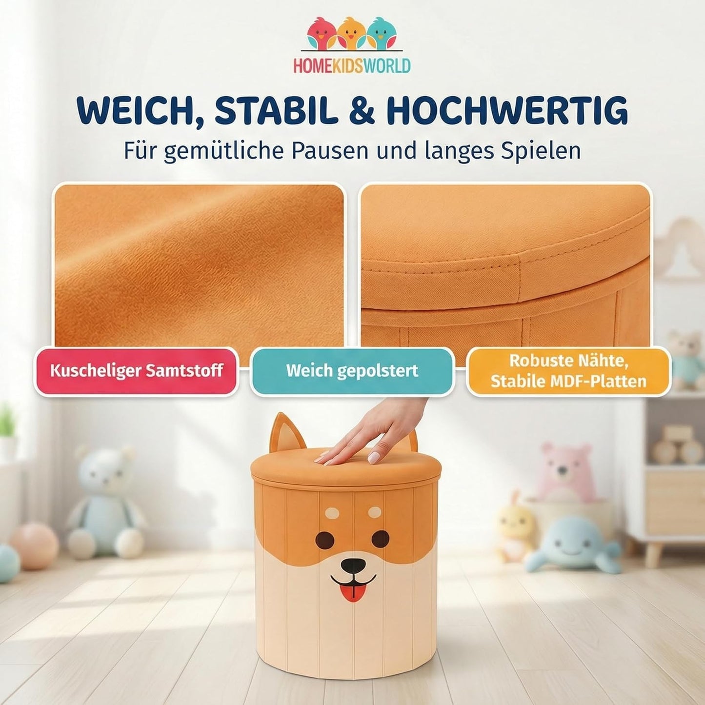Spielzeugkiste Corgi, Corgi