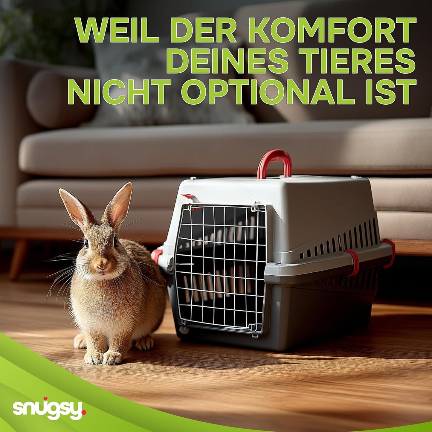 Transportbox für Kleintiere mit Metalltür, Red 50 x 33 x 32 h