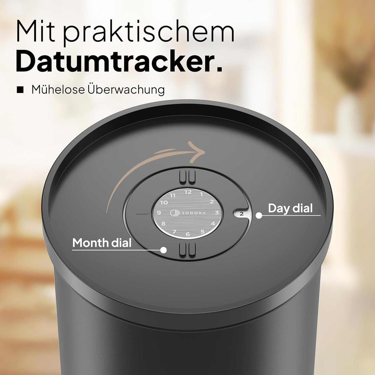 Kaffeedose mit Vakuumverschluss, 1 KG