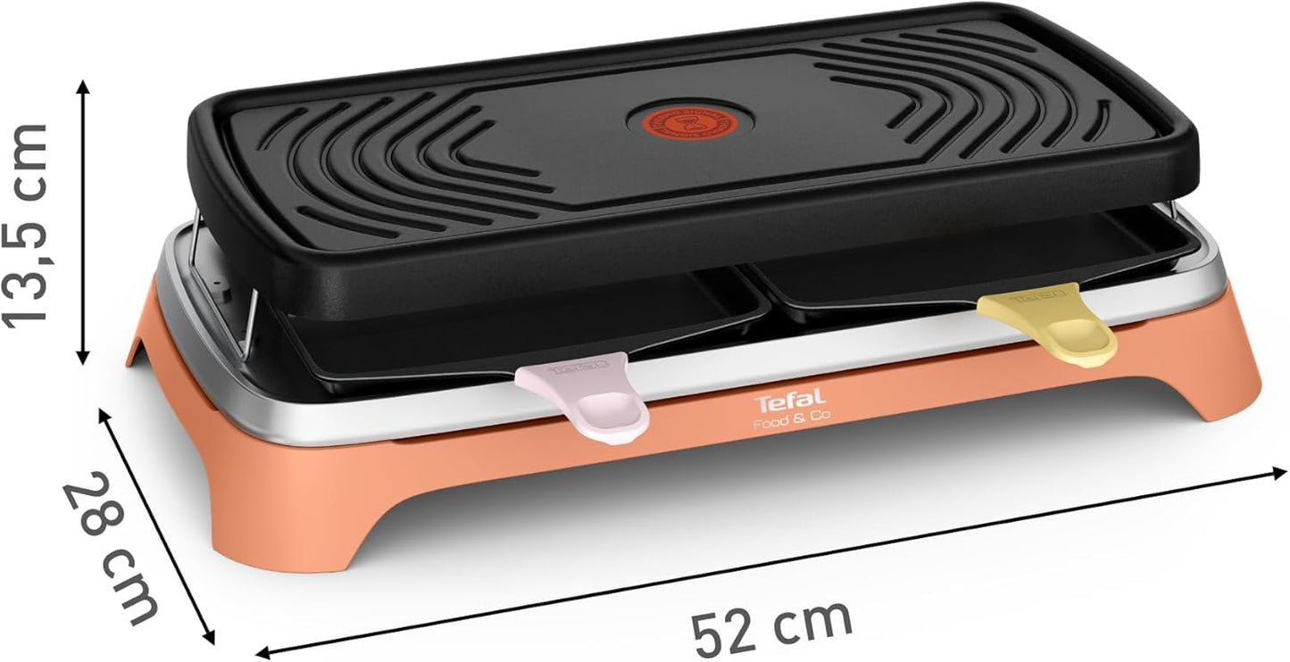 Multifunktions-Raclette RE650J10 für 8 Personen