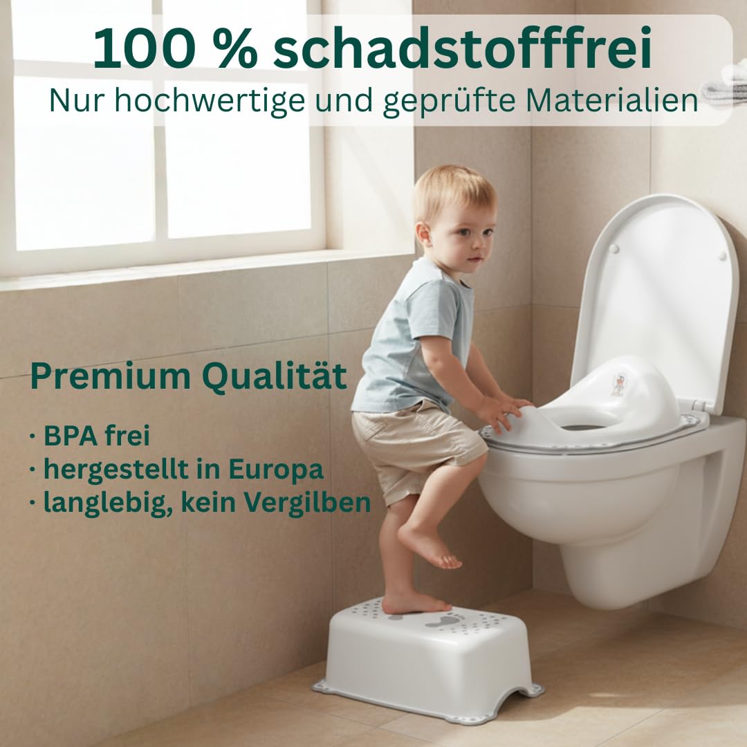 Kindertoilettensitzaufsatz, Weiss Toilettenaufsatz