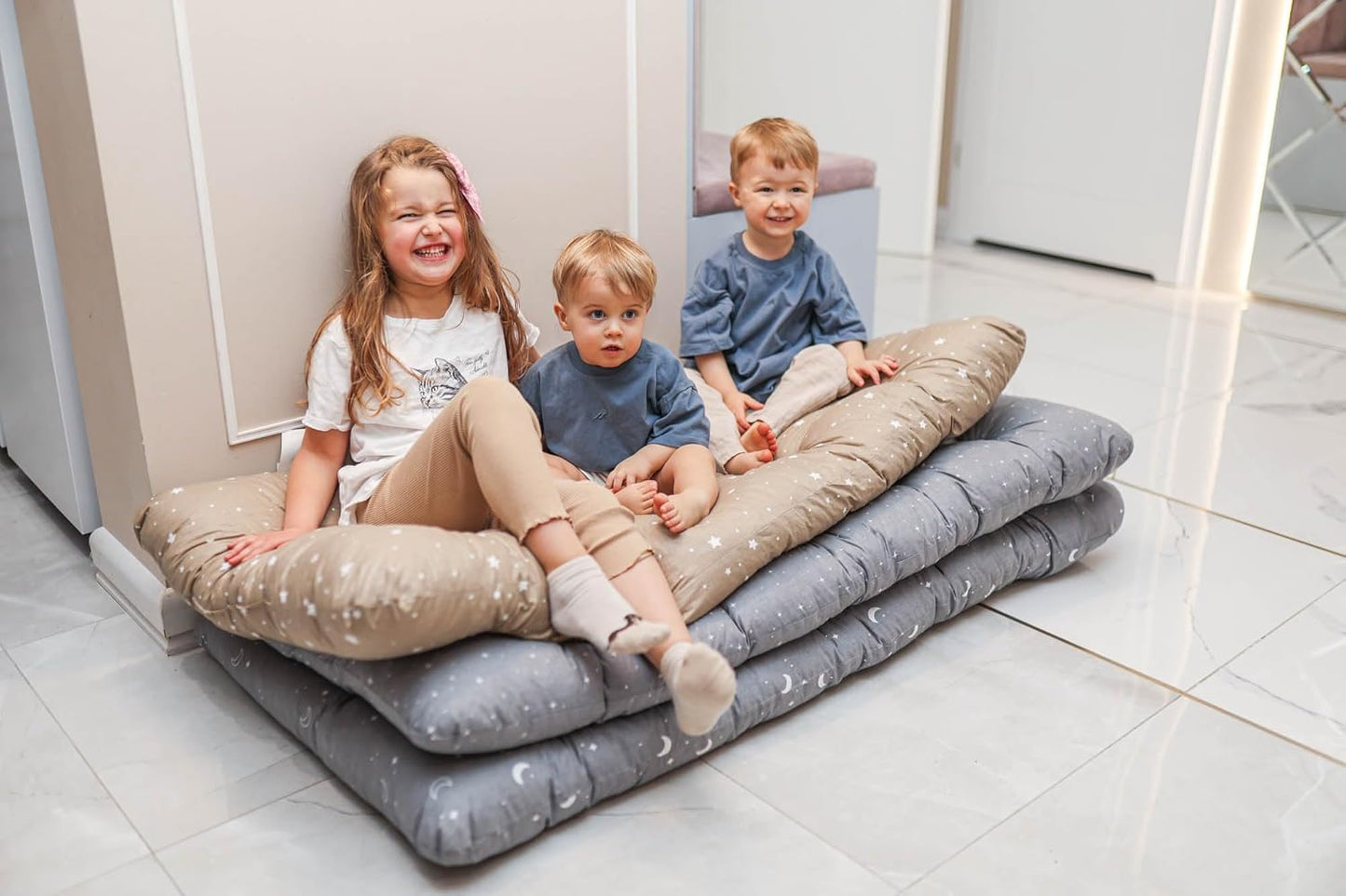 Krabbeldecke für Montessori Spielbogen, 60x120 cm Afrika