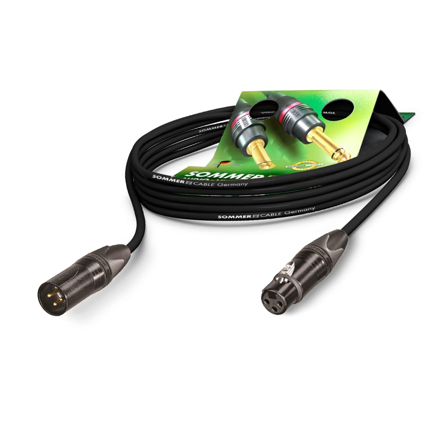 Mikrofonkabel Highflex XLR, 0,75m / 2.46 ft schwarz