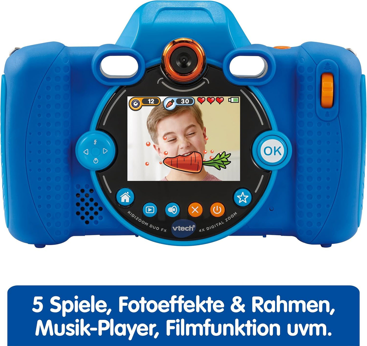 KidiZoom Duo FX Digitalkamera mit Apps und Spielfunktionen für Kinder, Blau