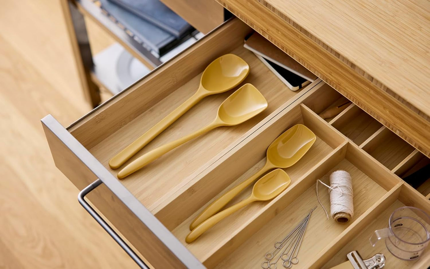 Classic 4-teiliges Kochlöffel-Set , hitzebeständig, Curry One Size