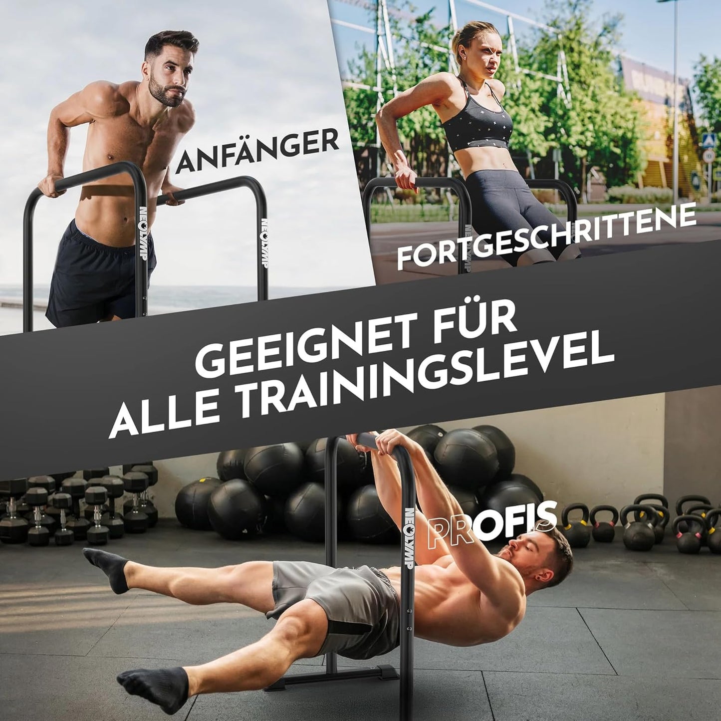 Calisthenics-Set für Zuhause mit Klimmzugstange, Calisthenics-Set Pro