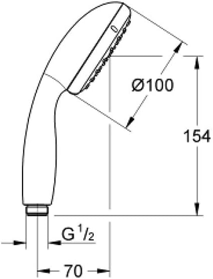 Vitalio Go 100 Handbrause, 1 Strahlart