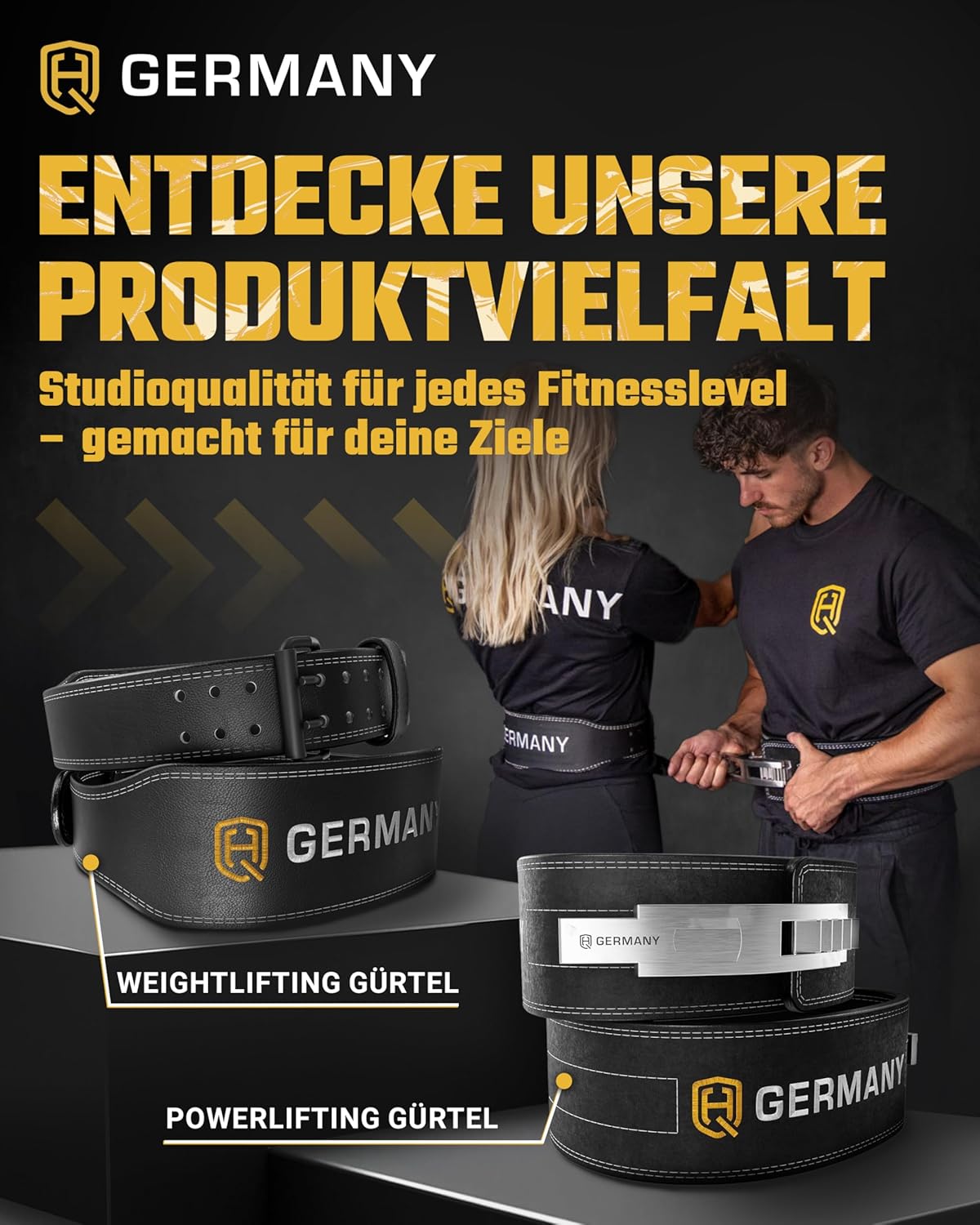 Gewichthebergürtel aus Rindsleder, Weightlifting - 7mm S