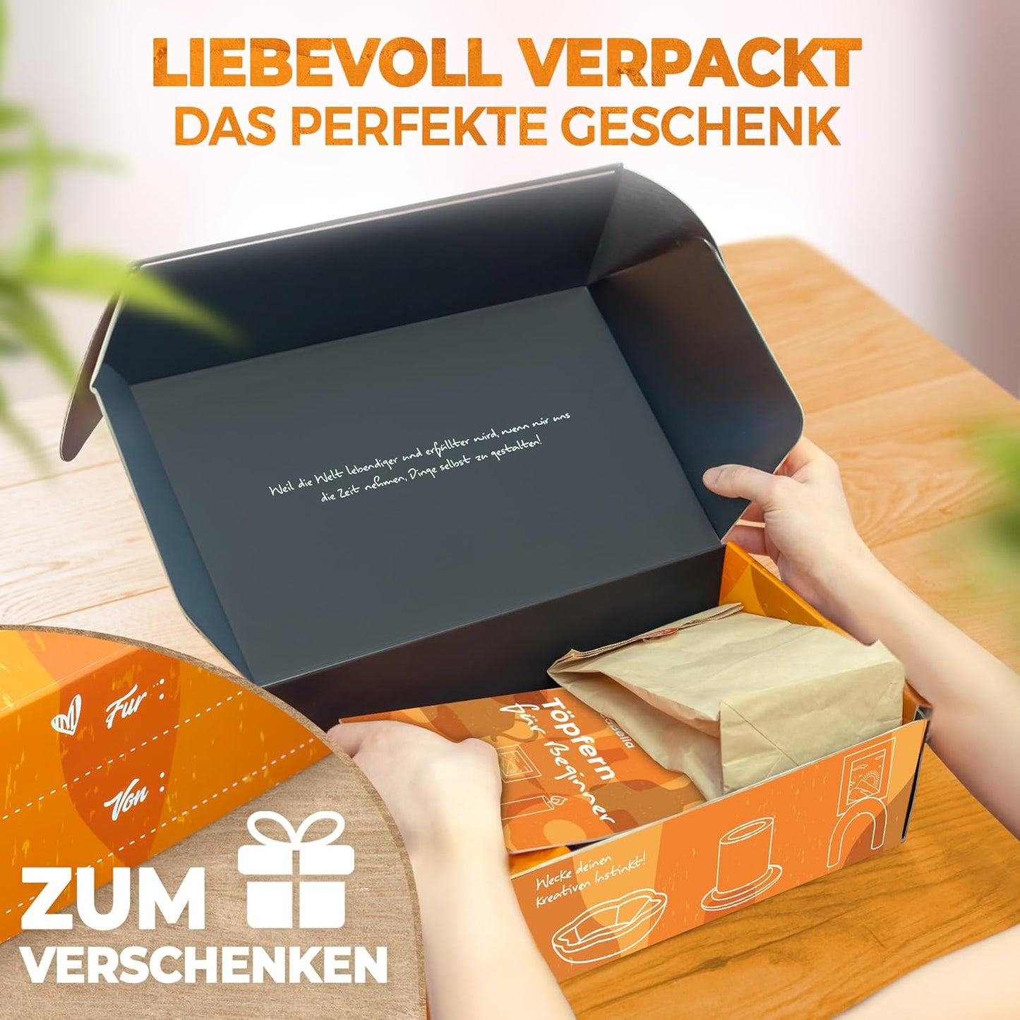 DIY Töpferset mit lufttrocknendem Ton, XXL