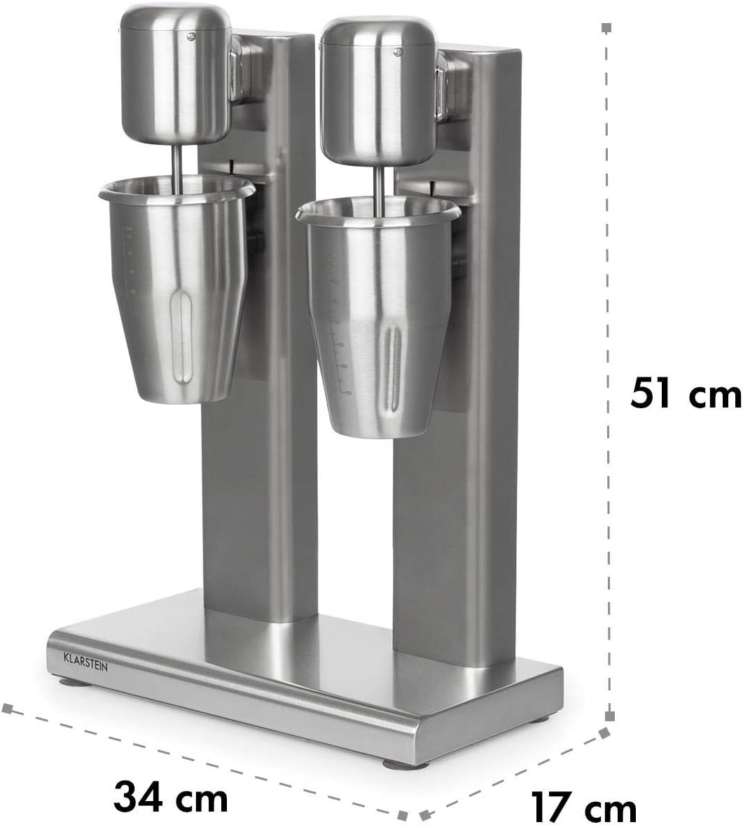 Kraftpaket II Pro Doppel-Drink-Mixer, Silberfarben